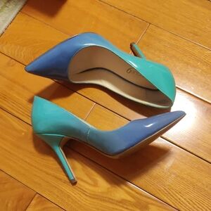 Elegant Blue and Teal Women's Heels